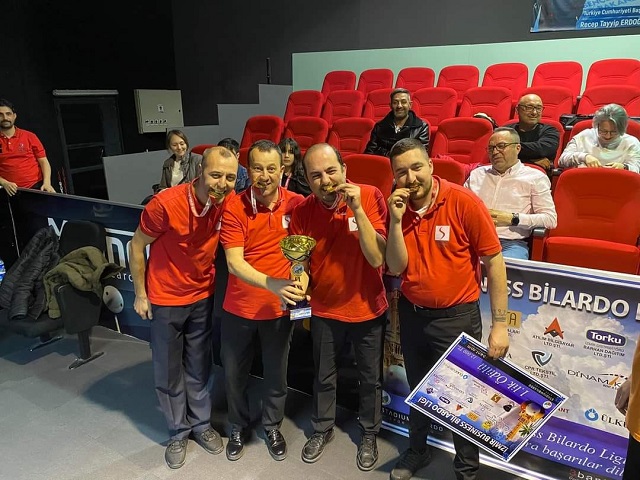 ŞİRKETLERİN BİLARDO TURNUVASI GÖRÜLMEYE DEĞERDİ