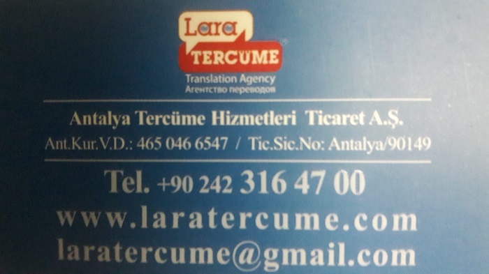 Antalya'da Tercüme Bürosu