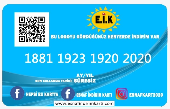 Esnaf İndirim Kartından Kamuoyuna Duyuru!