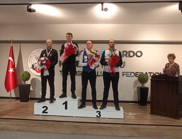 GÖZTEPELİ TORBJÖRN BLOMDAHL  3 BANT BİLARDO  FERDİ ERKEKLER AVRUPA ŞAMPİYONU OLDU 